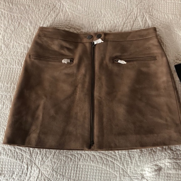 BCBGMaxAzria Dresses & Skirts - Suede skirt